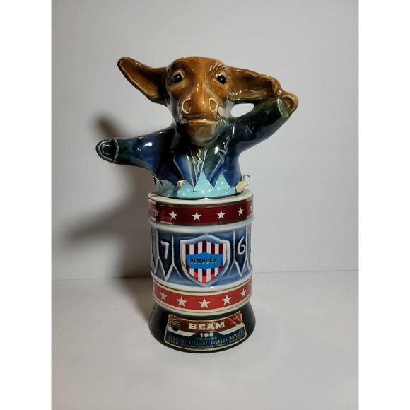 Jim Beam Vintage 1976 Democrat Donkey Decanter - Picture 2 of 6